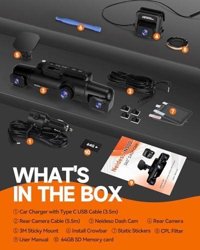 Exploring Neideso's N300: A Comprehensive 360° Dash Cam Review