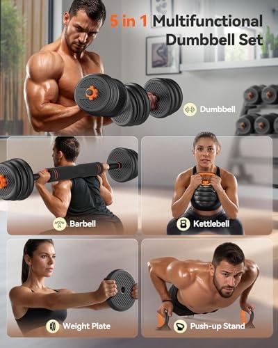 Exploring FEIERDUN's Versatile 5-in-1 Dumbbell Set