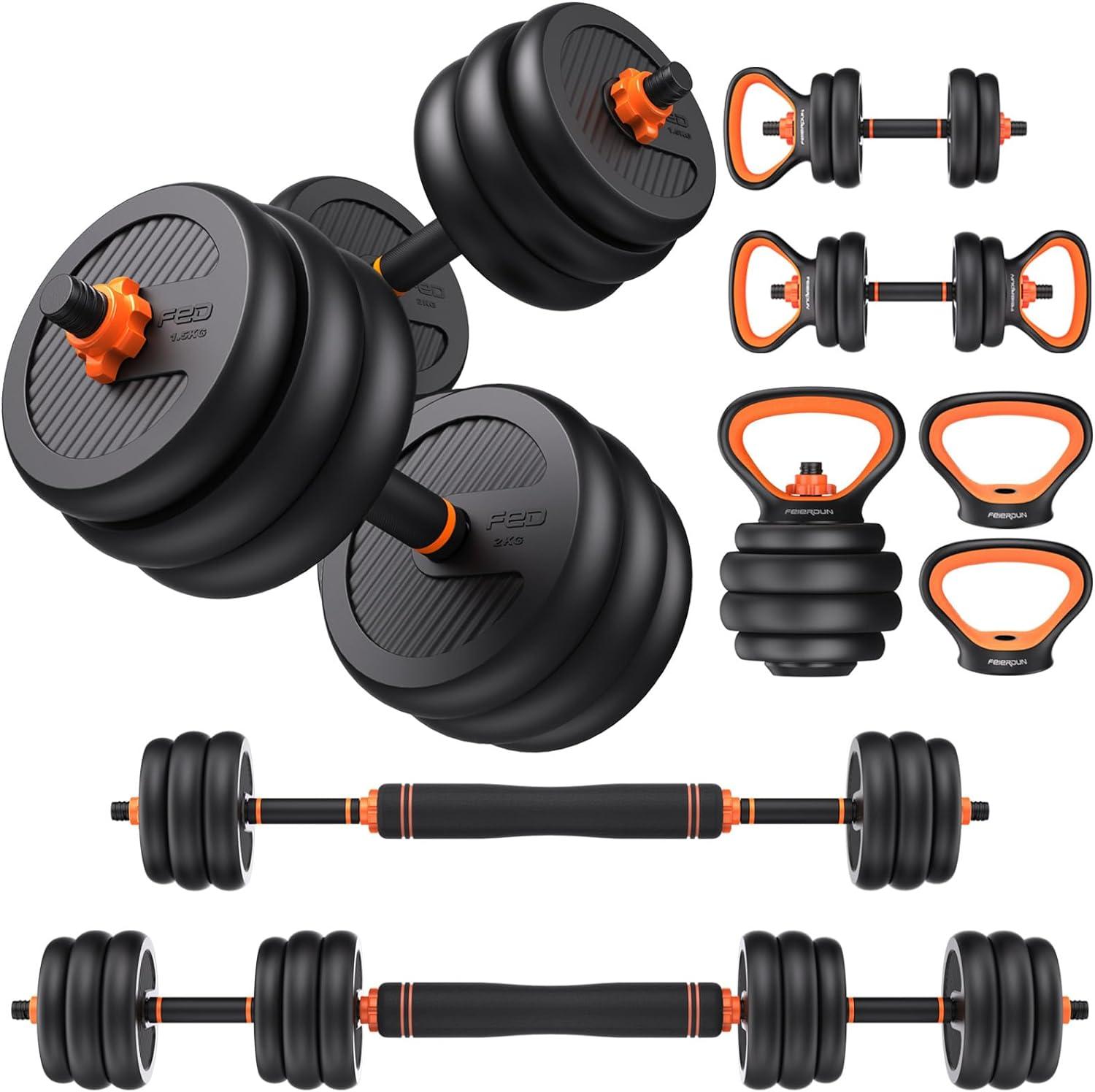 Exploring FEIERDUN's Versatile 5-in-1 Dumbbell Set