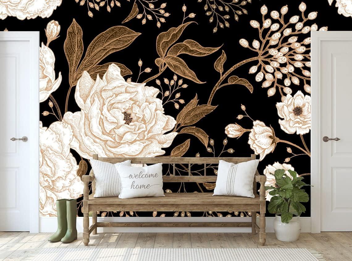 Transforming Spaces: A Vintage Floral Wallpaper Journey