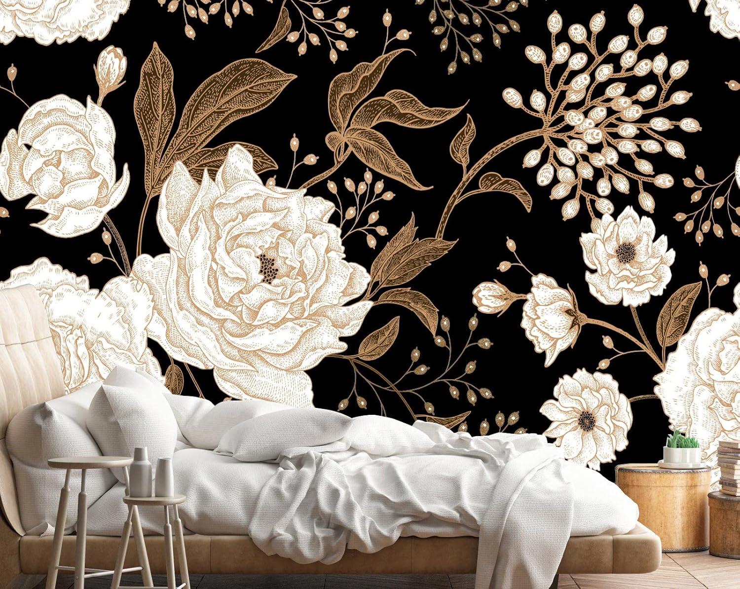 Transforming Spaces: A Vintage Floral Wallpaper Journey