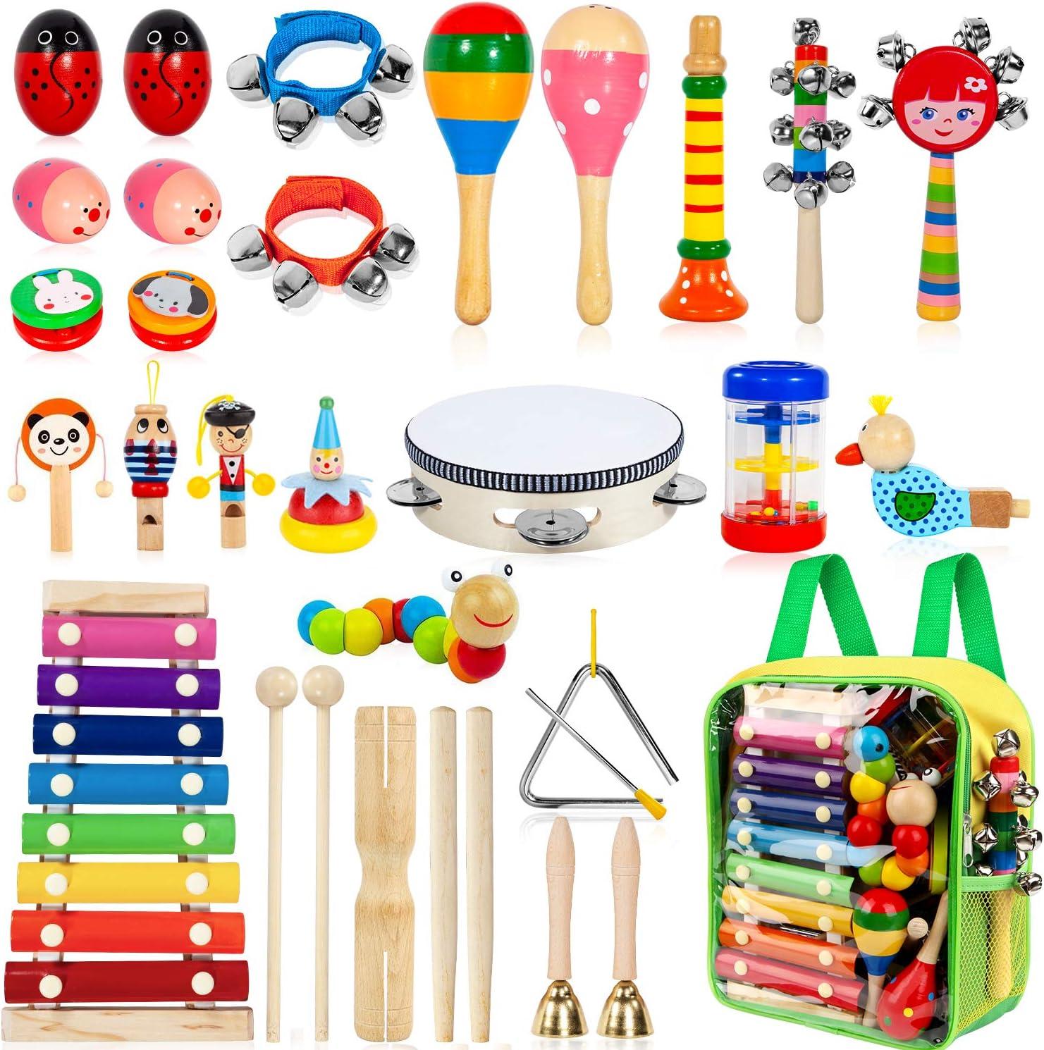 Top Wooden Percussion Sets for Toddlers and Kids