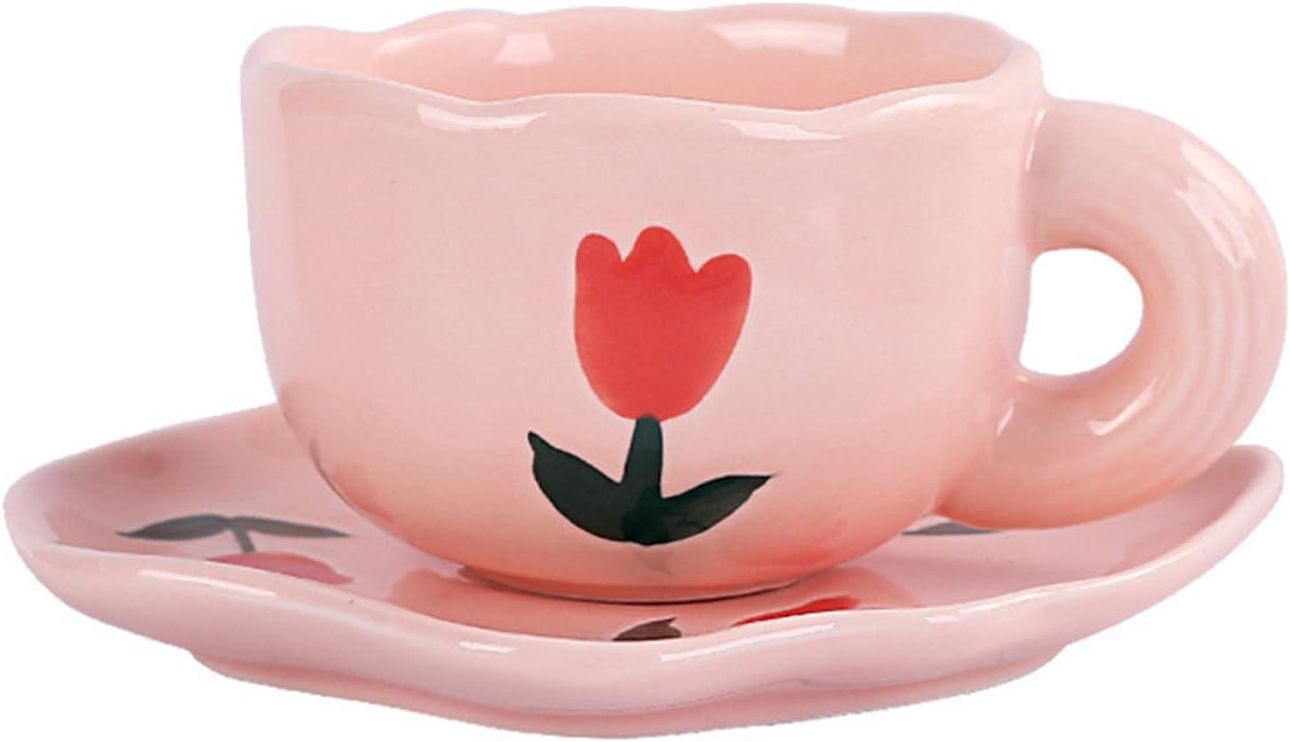 Charming Ceramic Tulip mug Sets for Every Coffee Lover