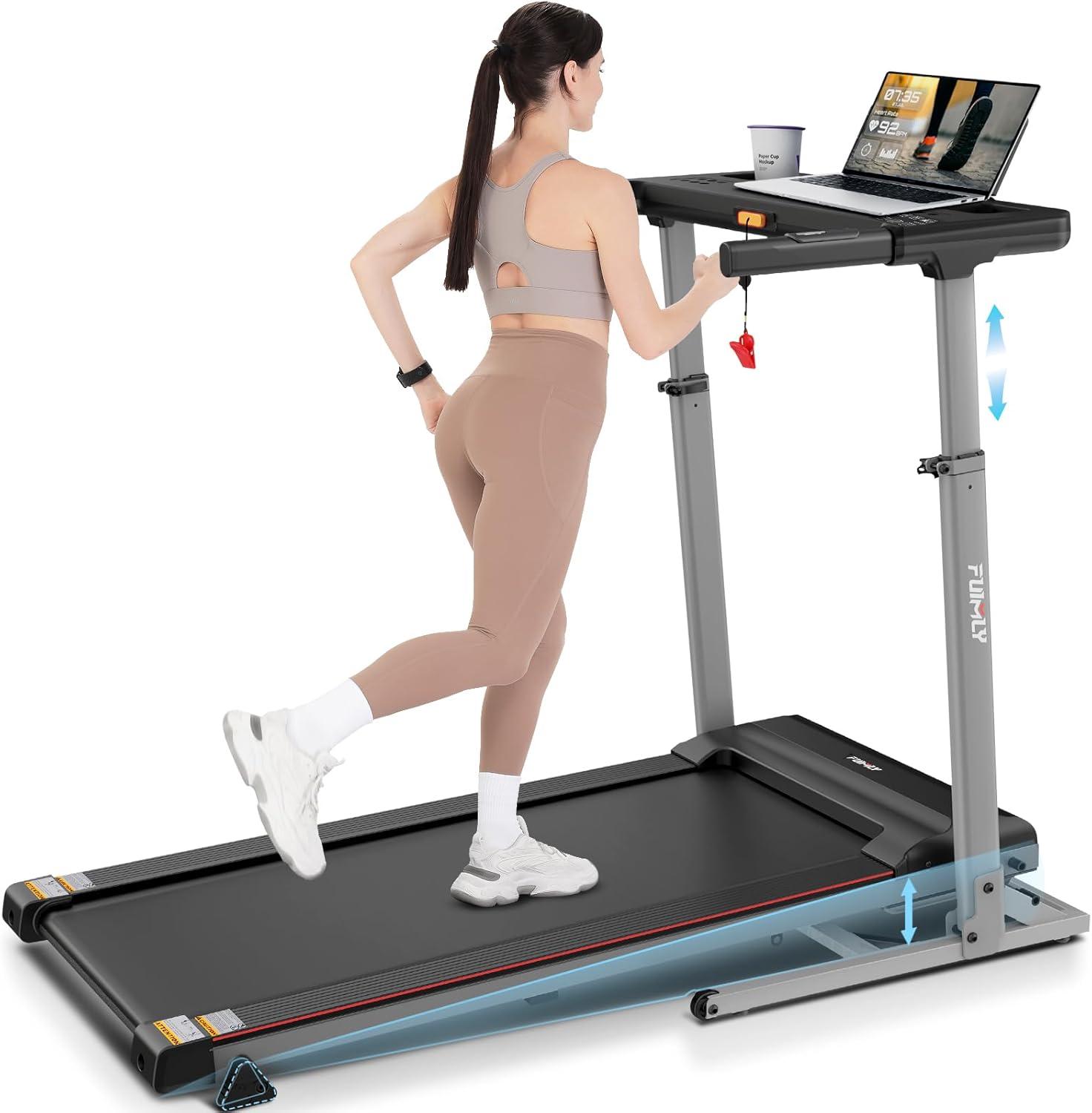 Compact Under-Desk Treadmills with Versatile Workstations