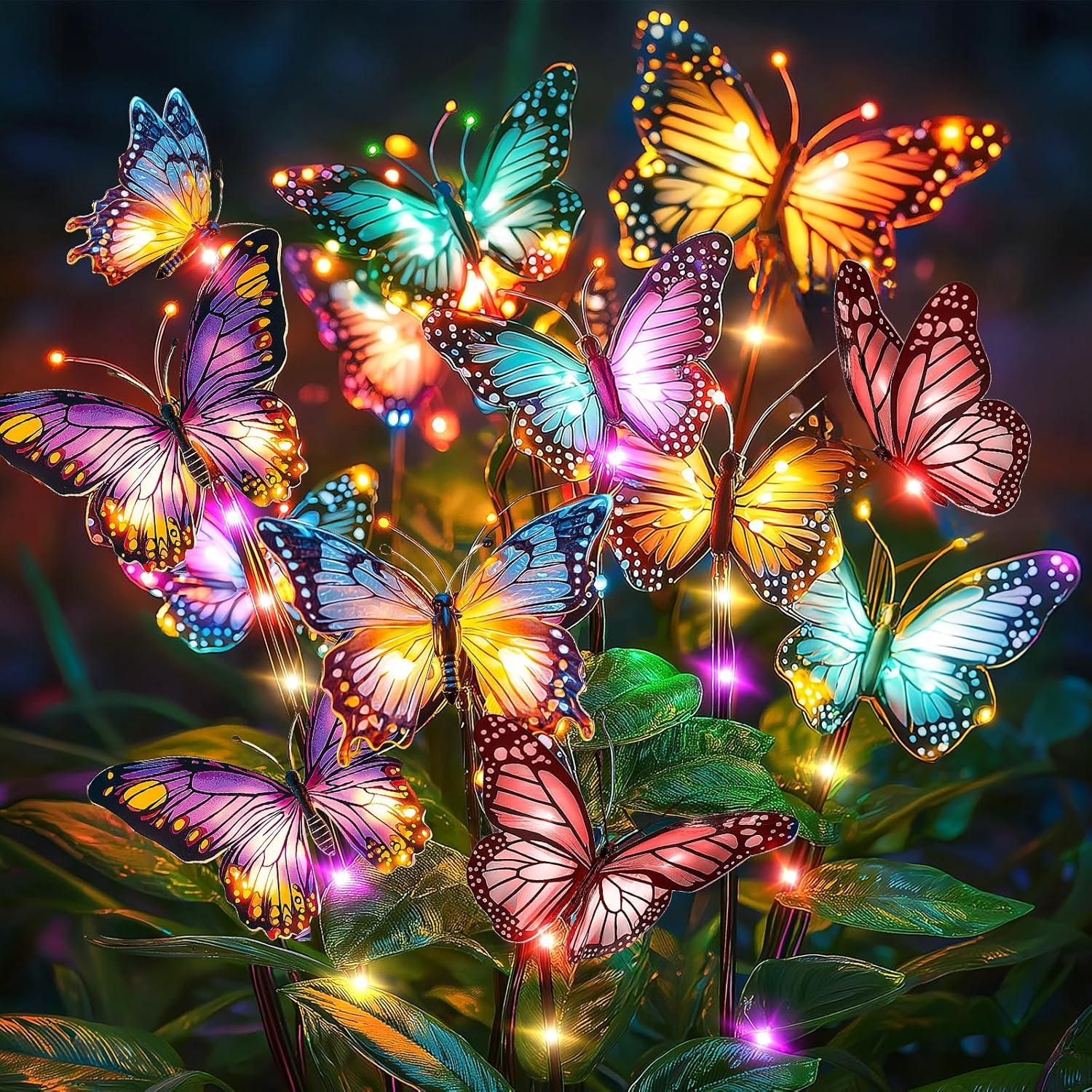 Illuminate Your Garden with colorful Solar Butterfly Lights
