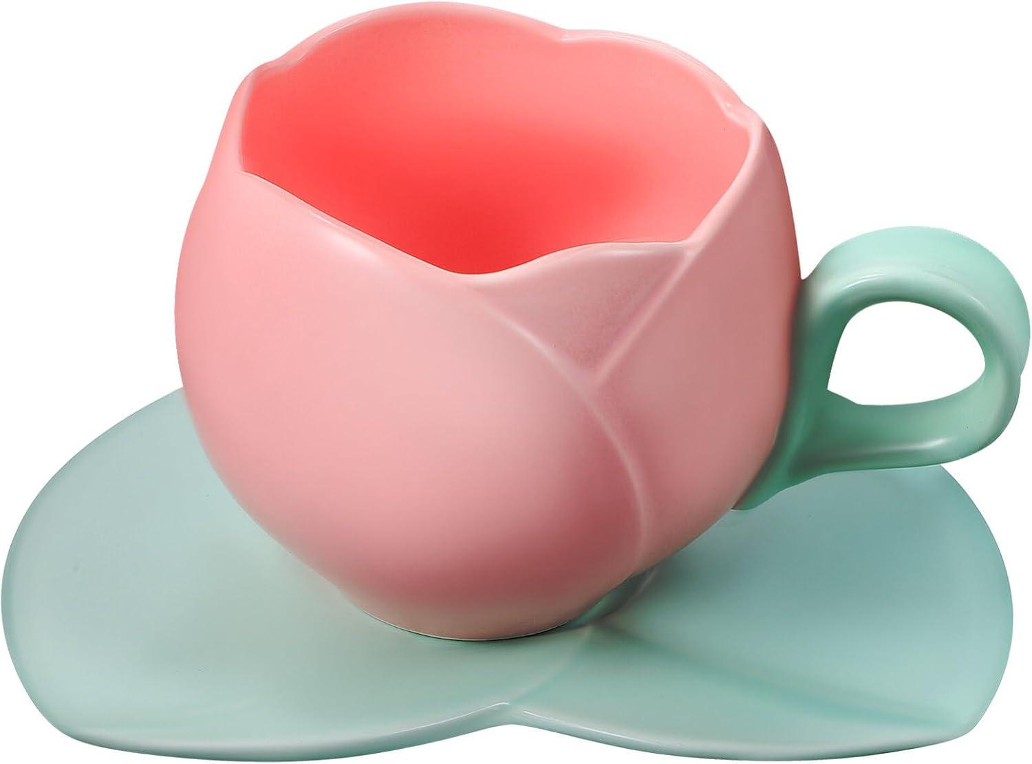 Charming Ceramic Tulip Mug Sets for Every Coffee Lover