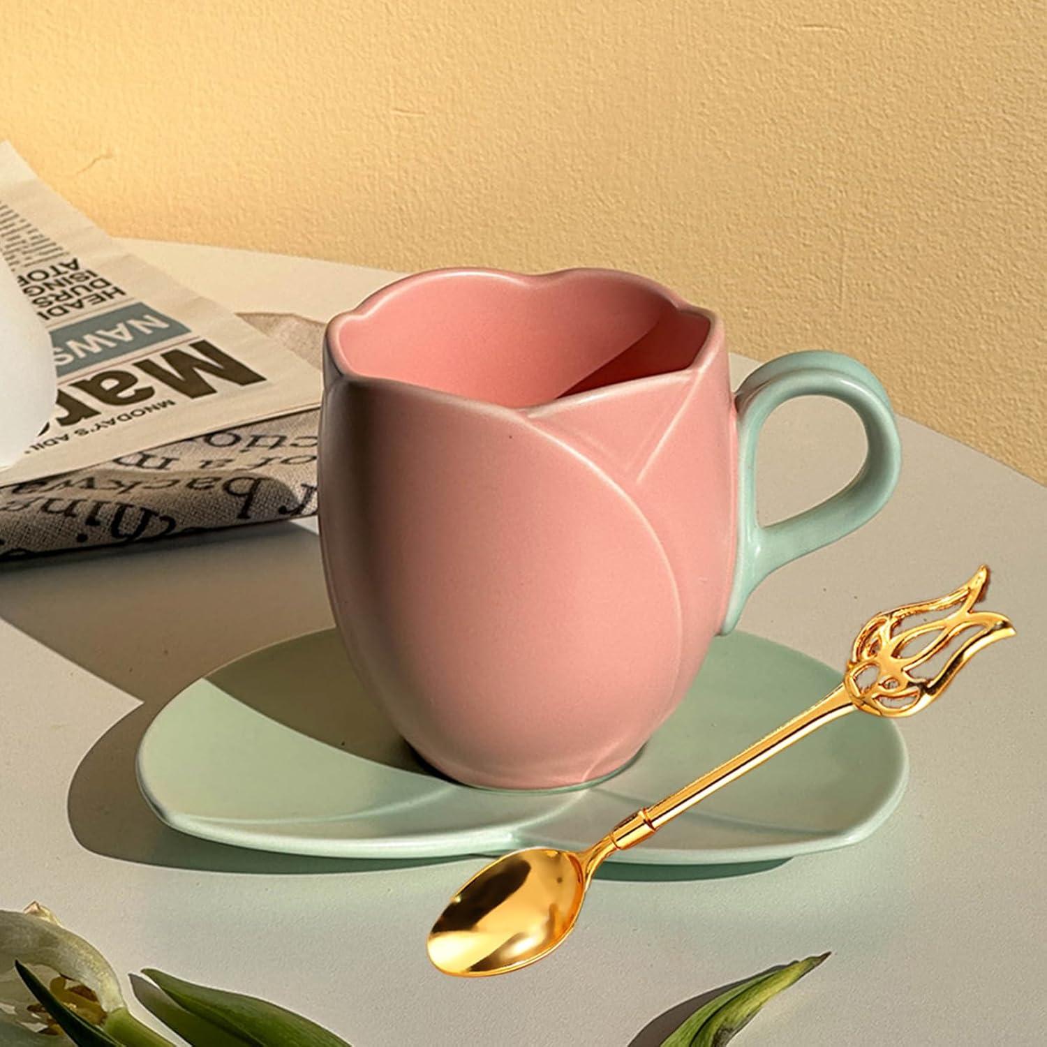 Charming Tulip-Themed Ceramic Mugs for Every Occasion