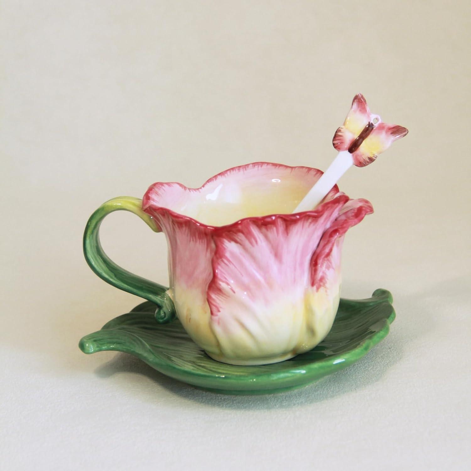 Charming Ceramic Tulip Mug Sets for Every Coffee Lover