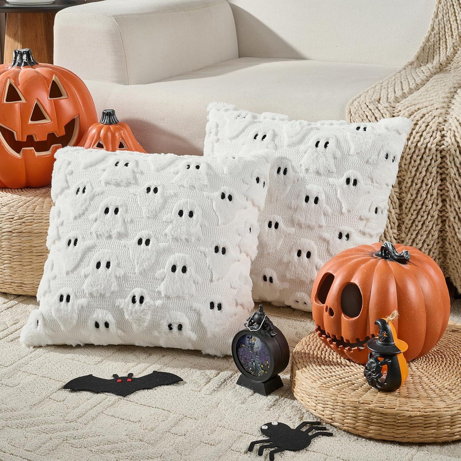 we Review Volcanics' Plush ghost Pillow Covers