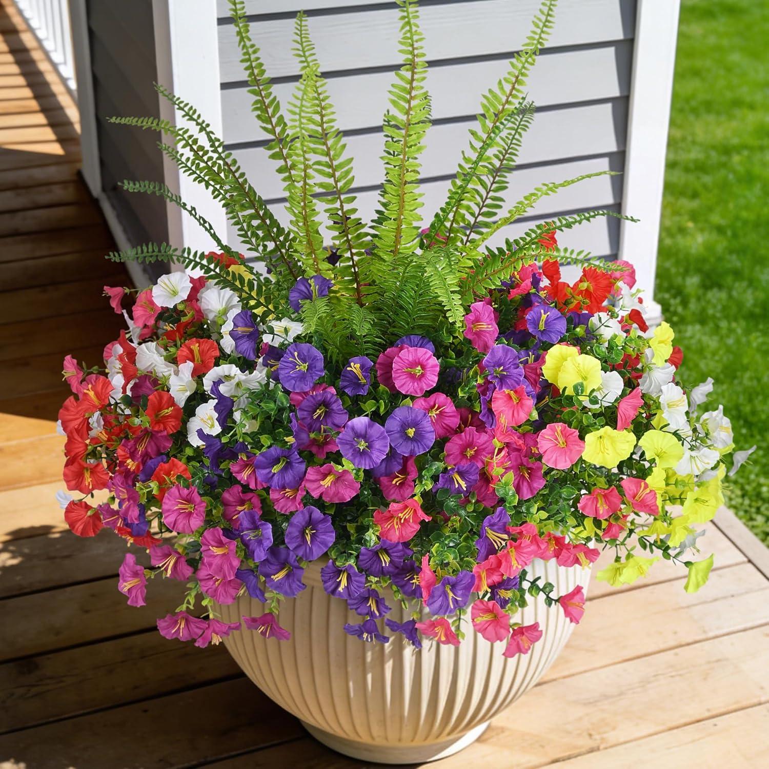 Vibrant UV-Resistant Faux Flowers for Any Outdoor Space