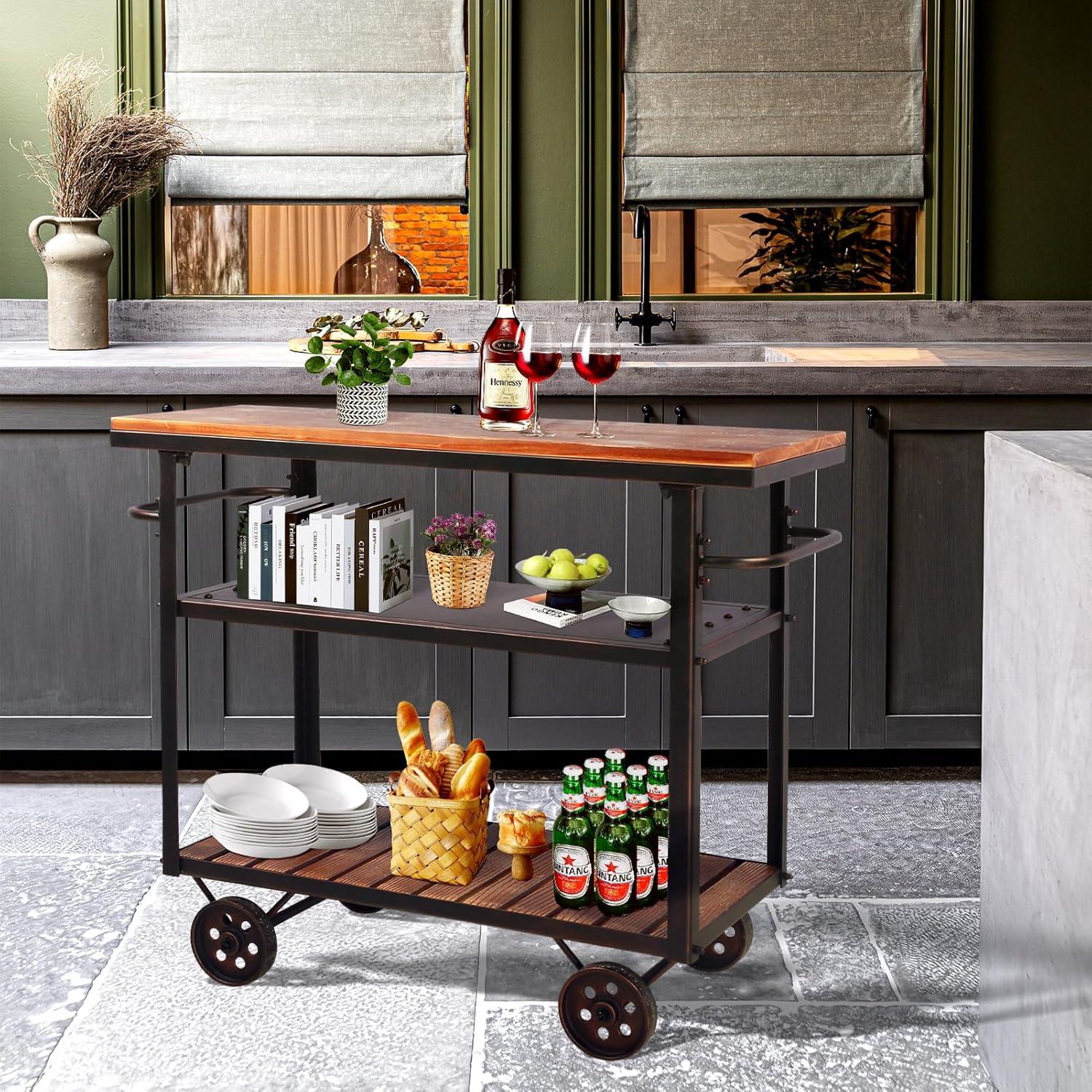 Discover chic and Functional Rolling Bar Carts