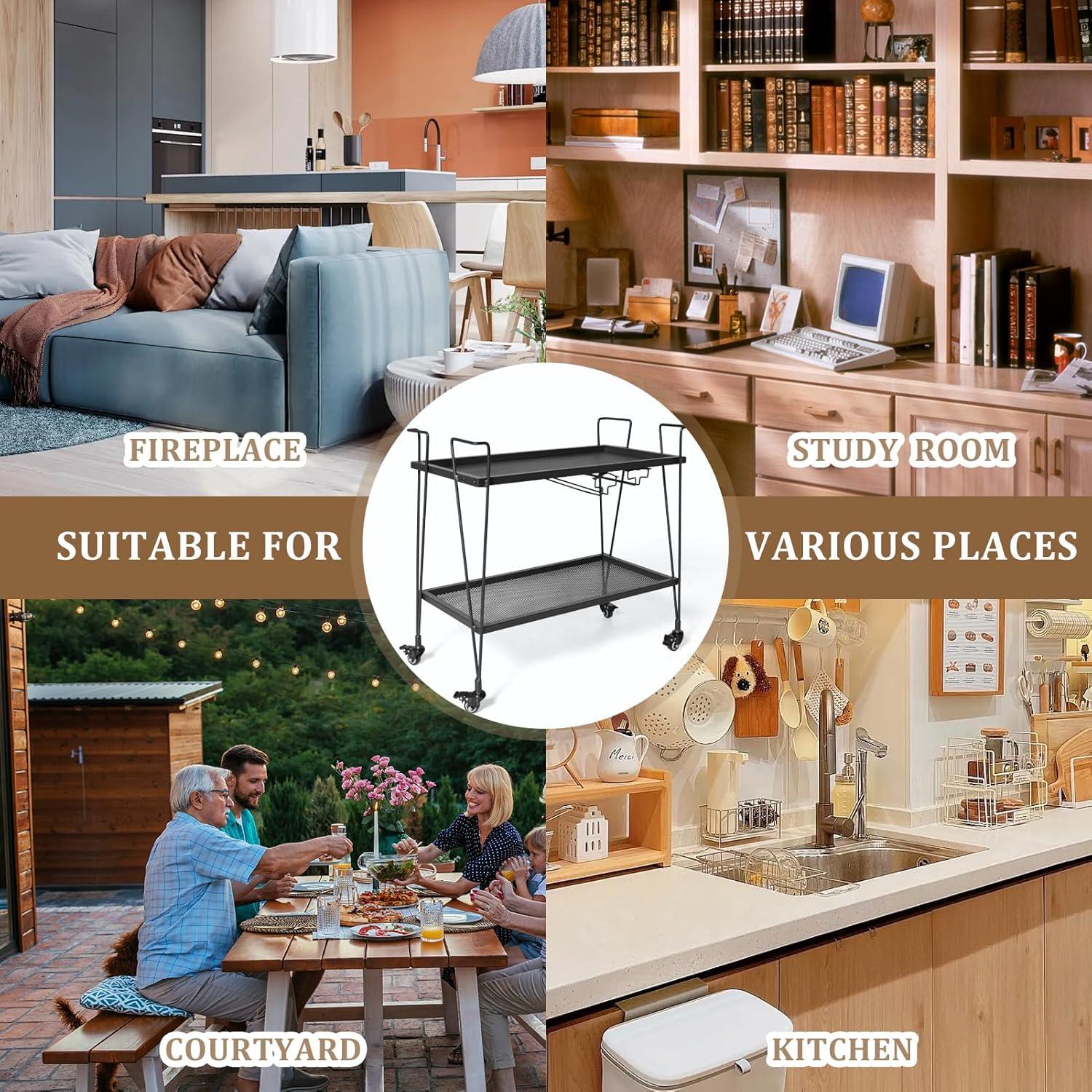 Discover Chic and Functional Rolling Bar Carts