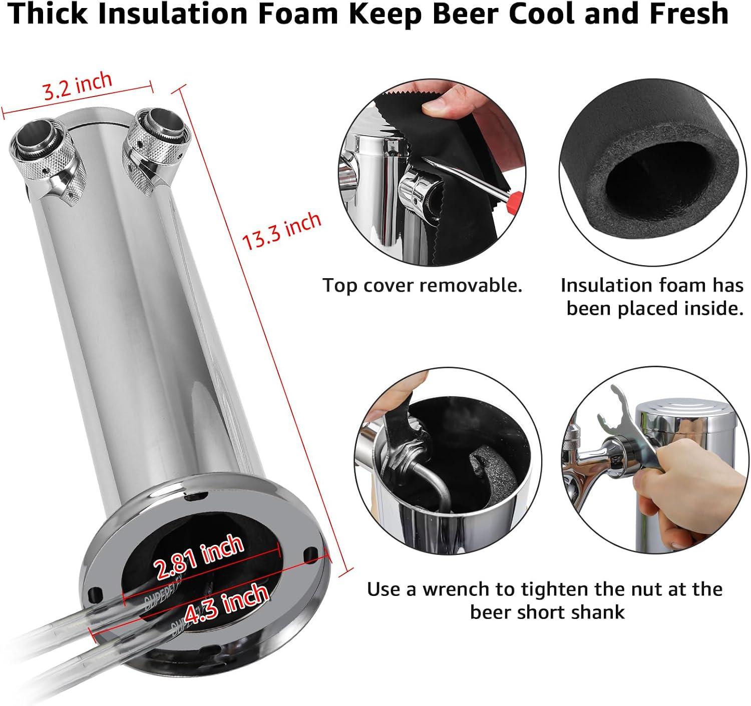 Explore Top Kegerator Tap Towers: Single to Dual Options