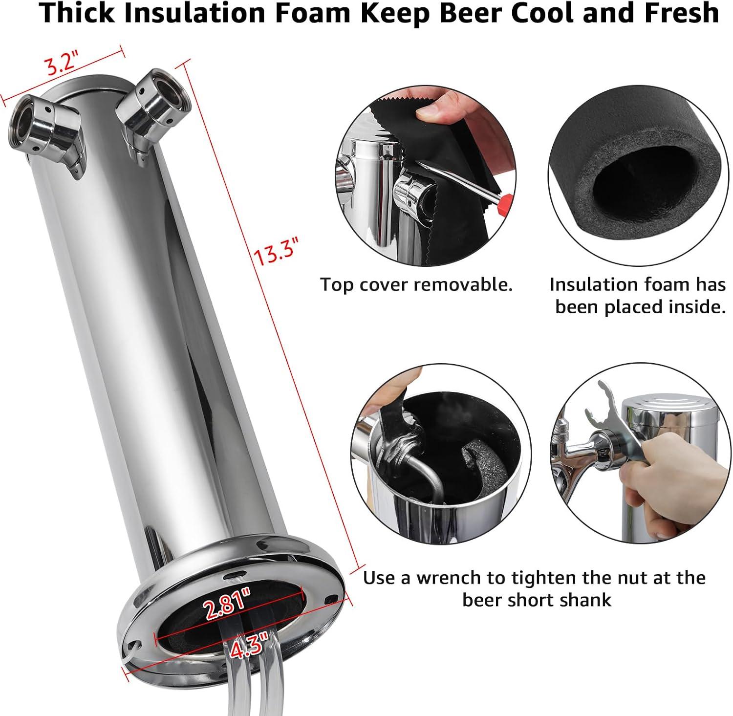Explore Top Kegerator Tap Towers: Single to Dual Options